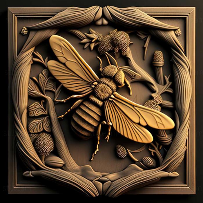 3D model Bee and Fly famous animal (STL)